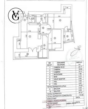 Cotroceni Residence, apartament 3 camere, comision 0%.